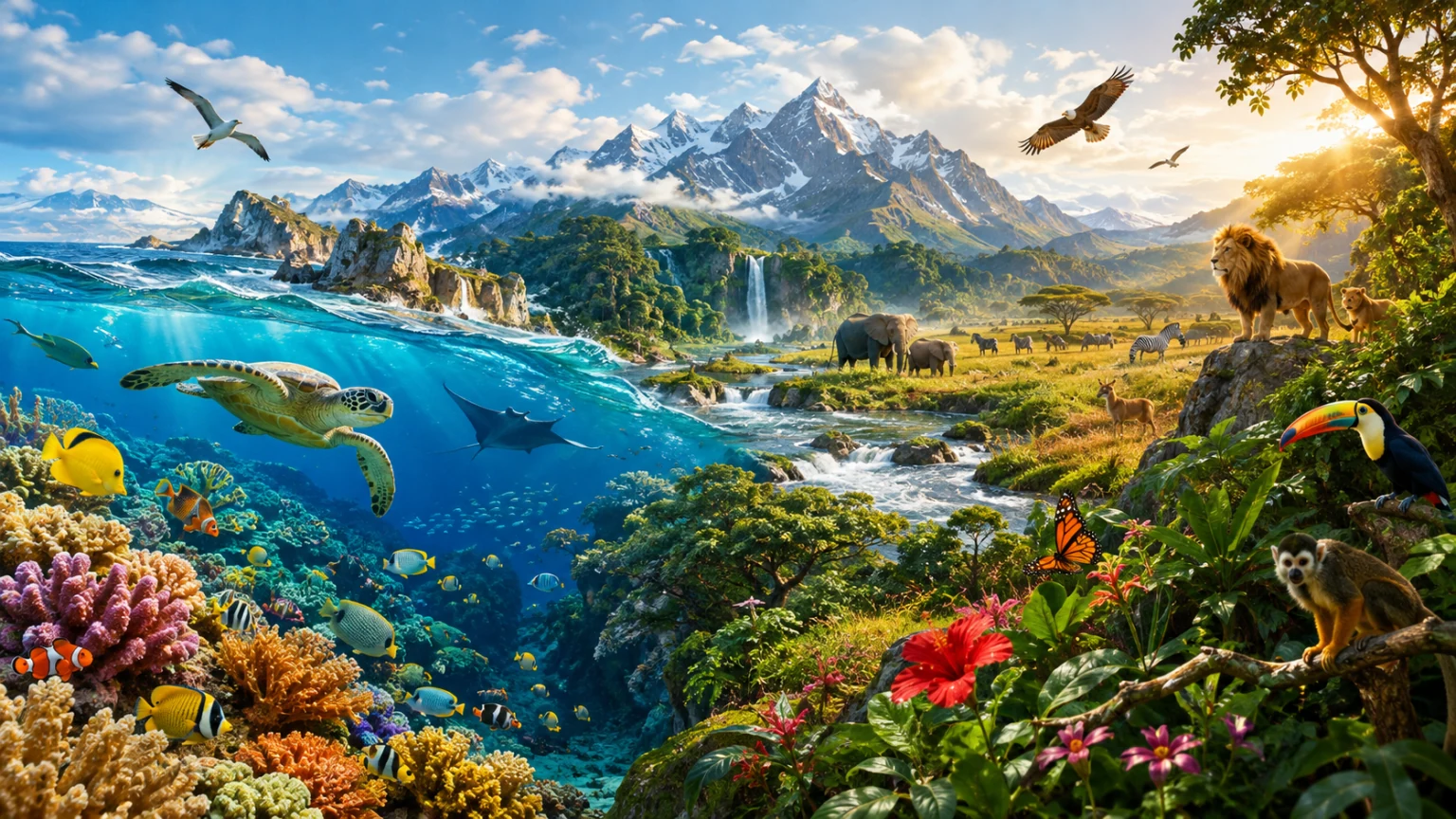 Illustration : L’évolution de la biodiversité
