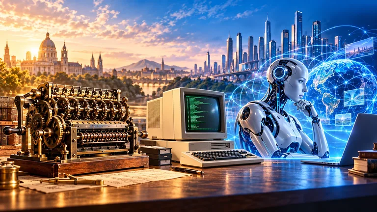 Illustration : Du calcul à l’intelligence artificielle